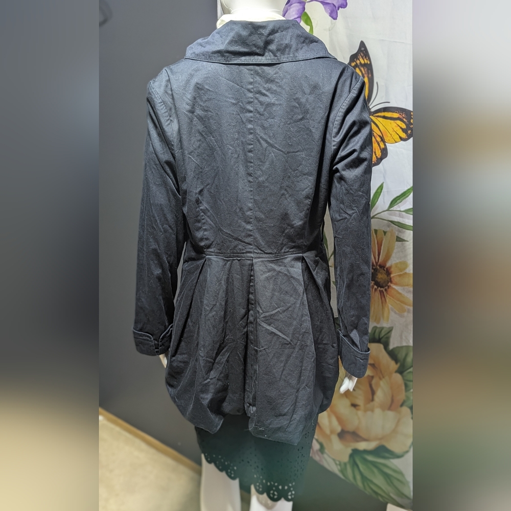 Elle Black Women's Trench Coat - Picture 2 of 5